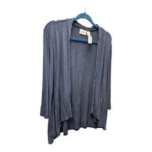 Chico's Midnight Blue Open Front Cardigan